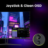 Amzfast écran pc gaming 27 pouces incurvé, 2k qhd(2560 x 1440), 280hz moniteur, 1ms mprt, 1500r, srgb 135%, adaptive sync, low b