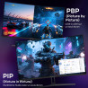 Amzfast écran pc gaming 27 pouces incurvé, 2k qhd(2560 x 1440), 280hz moniteur, 1ms mprt, 1500r, srgb 135%, adaptive sync, low b