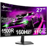 Minifire Ecran PC Gamer Incurvé 27 Pouces -160Hz, FHD 1920x1080, 1ms MPRT, sRGB110%, Écran PC Gaming 1500R, Adaptive Sync, HDMI2