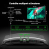 Minifire Écran PC Gamer Incurvé 27 Pouces, 200Hz, Full HD 1920x1080, 1ms MPRT, 130% sRGB, HDMI 2.0, DP 1.4, Haut-Parleurs Intégr