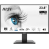 MSI Pro MP243X Écran Bureautique 23.8" Full HD - Dalle IPS 1920x1080, 100Hz, Montage VESA, Haut-Parleurs Intégrés, DisplayKit - 