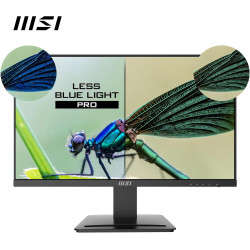 MSI Pro MP243X Écran Bureautique 23.8" Full HD - Dalle IPS 1920x1080, 100Hz, Montage VESA, Haut-Parleurs Intégrés, DisplayKit - 