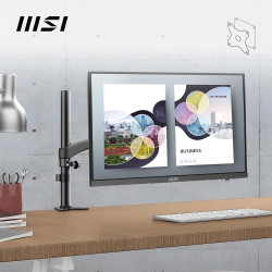 MSI Pro MP243X Écran Bureautique 23.8" Full HD - Dalle IPS 1920x1080, 100Hz, Montage VESA, Haut-Parleurs Intégrés, DisplayKit - 
