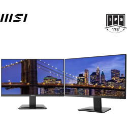 MSI Pro MP243X Écran Bureautique 23.8" Full HD - Dalle IPS 1920x1080, 100Hz, Montage VESA, Haut-Parleurs Intégrés, DisplayKit - 