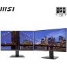 MSI Pro MP243X Écran Bureautique 23.8" Full HD - Dalle IPS 1920x1080, 100Hz, Montage VESA, Haut-Parleurs Intégrés, DisplayKit - 