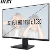 MSI Pro MP275 écran bureautique 27" Full HD - Dalle IPS 1920 x 1080, 100 Hz, écran respectueux des Yeux, Haut-parleurs intégrés,