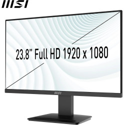 MSI Pro MP2412 Écran Bureautique 23.8" Full HD - Dalle VA 1920x1080, 100Hz, Confort Oculaire, Montable VESA, Supporte Display Ki