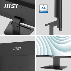 MSI Pro MP2412 Écran Bureautique 23.8" Full HD - Dalle VA 1920x1080, 100Hz, Confort Oculaire, Montable VESA, Supporte Display Ki