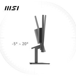 MSI Pro MP2412 Écran Bureautique 23.8" Full HD - Dalle VA 1920x1080, 100Hz, Confort Oculaire, Montable VESA, Supporte Display Ki
