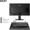 MSI Pro MP2412 Écran Bureautique 23.8" Full HD - Dalle VA 1920x1080, 100Hz, Confort Oculaire, Montable VESA, Supporte Display Ki