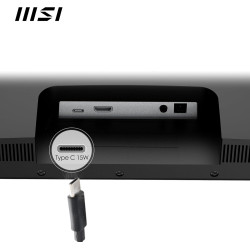 MSI Modern MD2412P Écran Bureautique 23.8" Full HD - Dalle IPS 1920x1080, 100Hz, Confort Oculaire, Montage VESA, Haut-Parleurs I