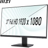 MSI Pro MP273A Écran Bureautique 27" Full HD - Dalle IPS 1920x1080, 100Hz, Confort Oculaire, Montage VESA, Haut-Parleurs Intégré