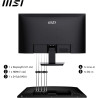 MSI Pro MP273A Écran Bureautique 27" Full HD - Dalle IPS 1920x1080, 100Hz, Confort Oculaire, Montage VESA, Haut-Parleurs Intégré