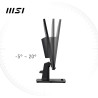 MSI Pro MP251 Écran bureautique 24,5 Pouces Full HD - Dalle IPS 1920 x 1080, 100 Hz, Confort visuel, Haut-parleurs intégrés, rég