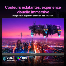 Minifire Écran PC 24 Pouces, VA, FHD (1920x1080), 120Hz, sRGB 110%, Protection des Yeux, Design Ultra-Fin, Ports USB-C & HDMI 1.