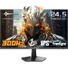 Minifire Ecran PC Gamer 24.5 Pouces,300Hz, Fast IPS, FHD 1080P, 1ms, 16:9，FreeSync, 120% sRGB, Grand Angle de Vue 178°,VESA, HDM