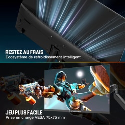 Minifire Ecran PC Gamer 24.5 Pouces,300Hz, Fast IPS, FHD 1080P, 1ms, 16:9，FreeSync, 120% sRGB, Grand Angle de Vue 178°,VESA, HDM