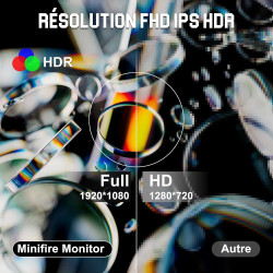 Minifire Ecran PC Gamer 24.5 Pouces,300Hz, Fast IPS, FHD 1080P, 1ms, 16:9，FreeSync, 120% sRGB, Grand Angle de Vue 178°,VESA, HDM