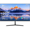 Minifire Écran PC 27 Pouces - IPS, 120Hz, Full HD 1080p, FreeSync, 110% sRGB, 300 nits, Filtre lumière Bleue. Connexions : HDMI/