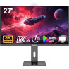 Gawfolk Écran PC 27 Pouces IPS, Moniteur de Jeu 4K UHD 160Hz, 1ms, FreeSync, 100% sRGB, Grand Angle de Vision de 178°, HDMI 2.1,