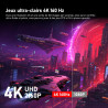 Gawfolk Écran PC 27 Pouces IPS, Moniteur de Jeu 4K UHD 160Hz, 1ms, FreeSync, 100% sRGB, Grand Angle de Vision de 178°, HDMI 2.1,