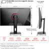 Gawfolk Écran PC 27 Pouces IPS, Moniteur de Jeu 4K UHD 160Hz, 1ms, FreeSync, 100% sRGB, Grand Angle de Vision de 178°, HDMI 2.1,
