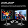 Écran PC Gaming IPS 27 pouces, UHD 3840x2160 4K 180Hz / FHD 360Hz Moniteur à double mode, 1,07 milliard de couleurs, Adaptive Sy