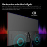 Gawfolk Écran PC IPS 32 pouces, moniteur jeu 4K 144Hz, 1ms, Adaptive Sync, 100%sRGB, Angle vision large 178, haut-parleur incorp