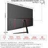 Gawfolk Écran PC IPS 32 pouces, moniteur jeu 4K 144Hz, 1ms, Adaptive Sync, 100%sRGB, Angle vision large 178, haut-parleur incorp