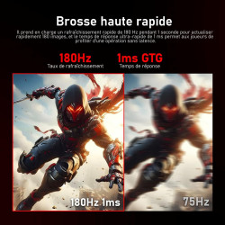 Gawfolk Écran PC Ultra Large 34 Pouces 1500R incurvé 180Hz Gaming Computer Moniteur,21:9 UWQHD(3440x1440)，128% sRGB，FreeSync，HDR