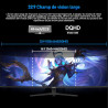 Gawfolk 49 Pouces Écran PC d'ordinateur de Jeu 1500R Ultra-Large incurvé, DQHD (5120×1440), 165Hz, 1MS, FreeSync, 120% sRGB, Mon