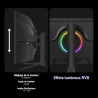 Gawfolk 49 Pouces Écran PC d'ordinateur de Jeu 1500R Ultra-Large incurvé, DQHD (5120×1440), 165Hz, 1MS, FreeSync, 120% sRGB, Mon