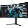 KOORUI Ecran PC Gamer 34 Pouces, Ecran Gaming incurvé, 200Hz, 1440P 1ms WQHD, Adaptive Sync, HDMI 2.0 Display Port, 1000R HDR 40