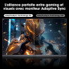 KOORUI 27'' Ecran PC Gamer 180hz Incurvé 1500R, Moniteur PC Dalle VA, Résolution FHD (1080P), DCI-P3 90%, Inclinaison réglable, 