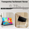 COOLHOOD Ecran Portable, 15,6 Pouces Moniteur Portable IPS 100% SRGB, Écran Ordinateur 1080P FHD, Ecran Portatif USB C/Mini HDMI