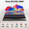 COOLHOOD Ecran Portable, 15,6 Pouces Moniteur Portable IPS 100% SRGB, Écran Ordinateur 1080P FHD, Ecran Portatif USB C/Mini HDMI