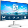 Philips 241V8AW - Moniteur Full HD 24 Pouces, Haut-Parleur intégré, sans Scintillement (1920x1080, 100 Hz, VGA, HDMI), Blanc