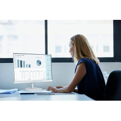 Philips 241V8AW - Moniteur Full HD 24 Pouces, Haut-Parleur intégré, sans Scintillement (1920x1080, 100 Hz, VGA, HDMI), Blanc