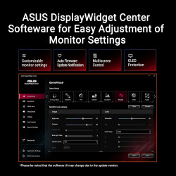 ASUS ROG Strix OLED XG27AQDMES Moniteur Gaming ― 27 Pouces (26,5 Pouces Visibles) 1440p QD-OLED, 240 Hz, 0,03 ms, capteur de pro