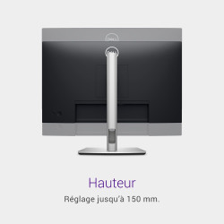 Dell P2425H 24" Full HD (1920x1080) Écran PC, 100Hz, IPS, 5ms, 99% sRGB, USB-C, DisplayPort, HDMI, VGA, 4X USB, Garantie 3 Ans, 
