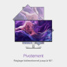 Dell P2425H 24" Full HD (1920x1080) Écran PC, 100Hz, IPS, 5ms, 99% sRGB, USB-C, DisplayPort, HDMI, VGA, 4X USB, Garantie 3 Ans, 