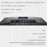 Dell P2425H 24" Full HD (1920x1080) Écran PC, 100Hz, IPS, 5ms, 99% sRGB, USB-C, DisplayPort, HDMI, VGA, 4X USB, Garantie 3 Ans, 