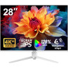 Gawfolk Écran PC UHD 4K 28 Pouces, Moniteur IPS Ultra HD (3840 × 2560 p), 3:2, 1,07 Milliard Couleurs, 128% sRGB, Haut-parleurs 