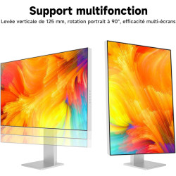 Gawfolk Écran PC IPS 4K UHD de 27 pouces, Moniteur ultra-haute définition 3840×2160, 100%sRGB et 100%DCI-P3, Type-C, DisplayPort