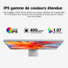 Gawfolk Écran PC IPS 4K UHD de 27 pouces, Moniteur ultra-haute définition 3840×2160, 100%sRGB et 100%DCI-P3, Type-C, DisplayPort