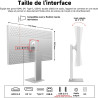 Gawfolk Écran PC IPS 4K UHD de 27 pouces, Moniteur ultra-haute définition 3840×2160, 100%sRGB et 100%DCI-P3, Type-C, DisplayPort