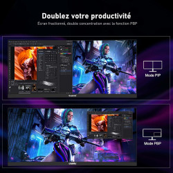 Gawfolk Écran PC Gaming Incurvé Ultrawide 34 Pouces 165 Hz, Moniteur 3800R 21:9 UWQHD (3440x1440), 120% sRGB, 1 ms, Adaptive Syn