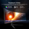 Gawfolk Écran PC Gaming incurvé Ultra-Large 45 Pouces, courbure 1500R, Moniteur DQHD(5120×1440), 240Hz, 1ms, FreeSync, 120% sRGB