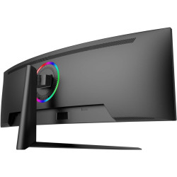 Gawfolk Écran PC Gaming incurvé Ultra-Large 45 Pouces, courbure 1500R, Moniteur DQHD(5120×1440), 240Hz, 1ms, FreeSync, 120% sRGB