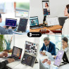 Domyfan Écran Portable 15.6" Triple Moniteur pour Ordinateur Portable 120% sRGB FHD 1080P Convient à Toutes Les Tailles Laptop a